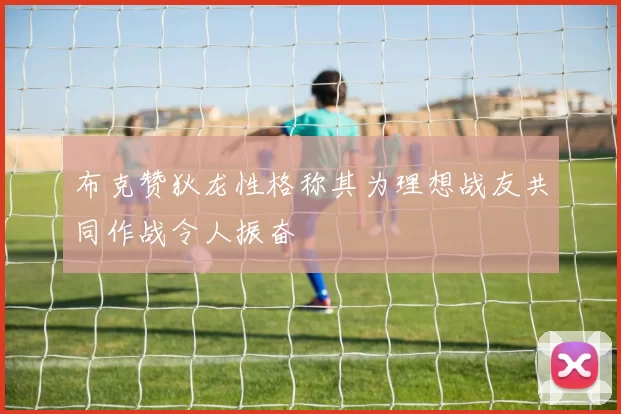 布克赞狄龙性格称其为理想战友共同作战令人振奋